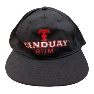 Tanduay Rum Hat Cap Black‎ Embroidered Distinctly Filipino World Class
